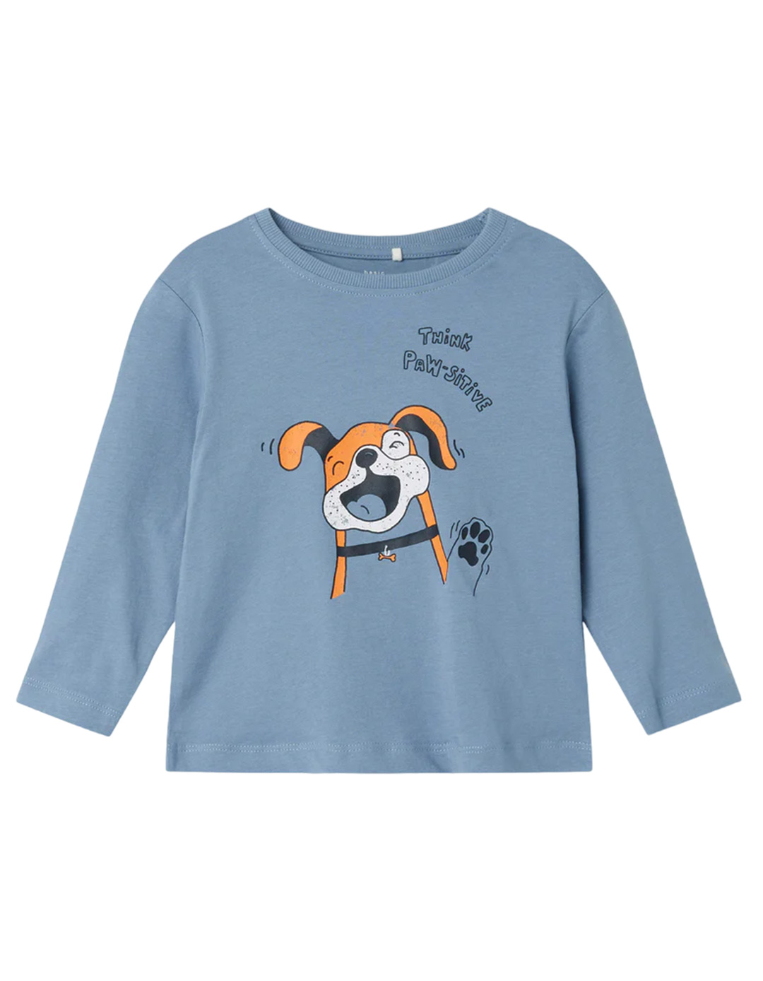 Παιδική μακρυμάνικη μπλούζα για αγόρι, μπλε, Regular Fit, 100% βαμβάκι.