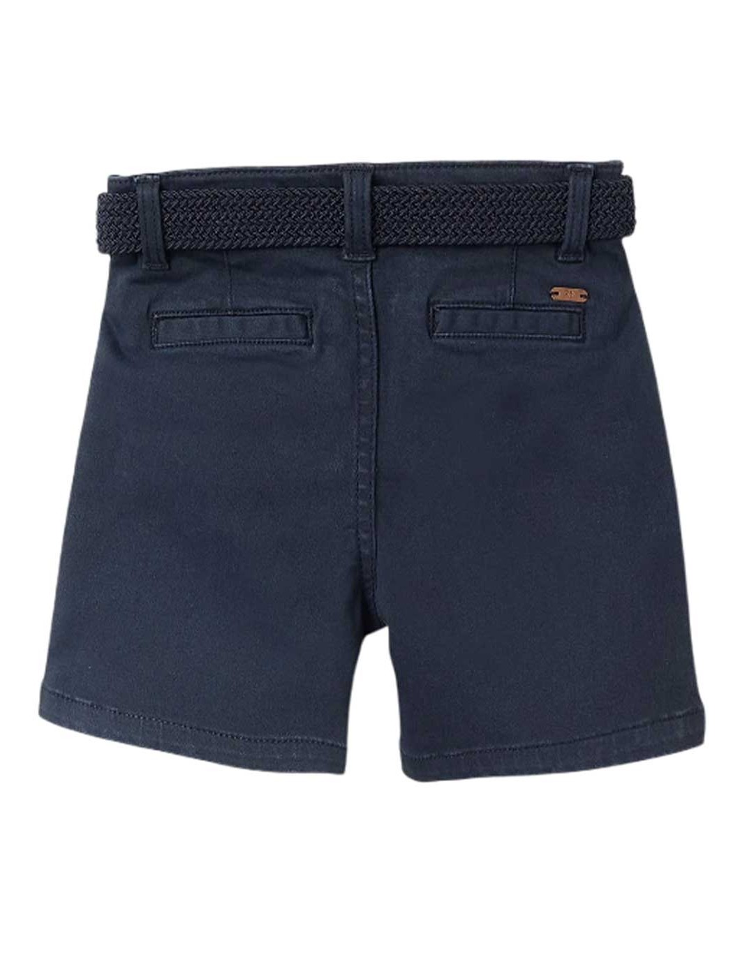 Βερμούδα σε μπλε σκούρο με ζώνη για αγόρια. Slim fit.