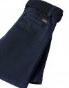Βερμούδα σε μπλε σκούρο με ζώνη για αγόρια. Slim fit.