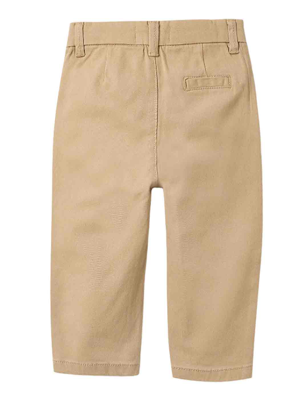 Παιδικό παντελόνι chino μπεζ, slim fit, 98% βαμβάκι 2% ελαστάνη.