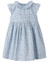 Παιδικό φόρεμα με βολάν, γαλάζιο, 100% βαμβάκι,Regular Fit . Παιδικό φόρεμα με βολάν, γαλάζιο, 100% βαμβάκι,Regular Fit .