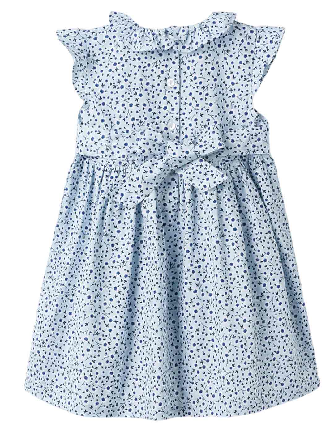 Παιδικό φόρεμα με βολάν, γαλάζιο, 100% βαμβάκι,Regular Fit . Παιδικό φόρεμα με βολάν, γαλάζιο, 100% βαμβάκι,Regular Fit .