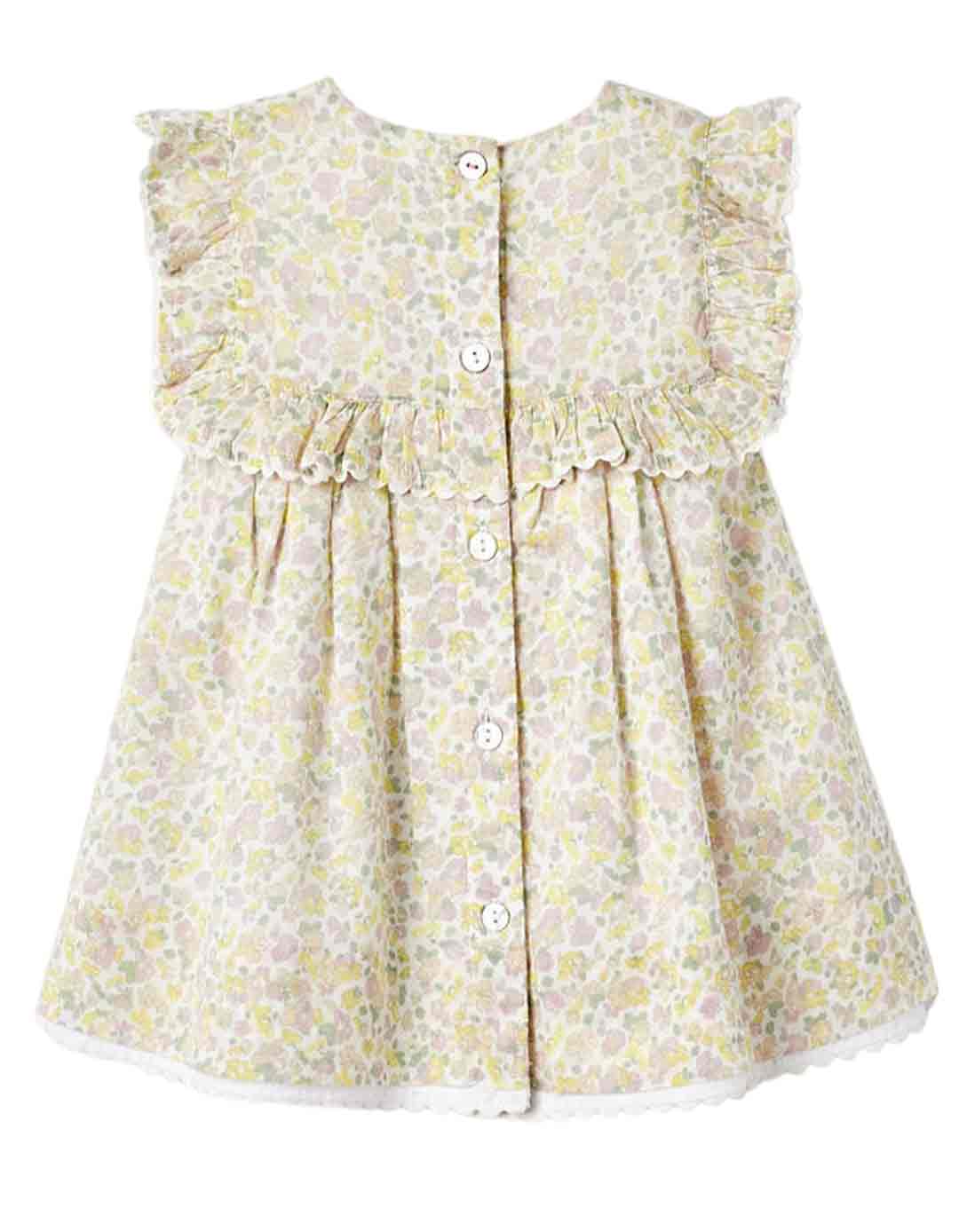 Παιδικό φόρεμα, μπεζ , 100% βαμβάκι,Regular Fit .