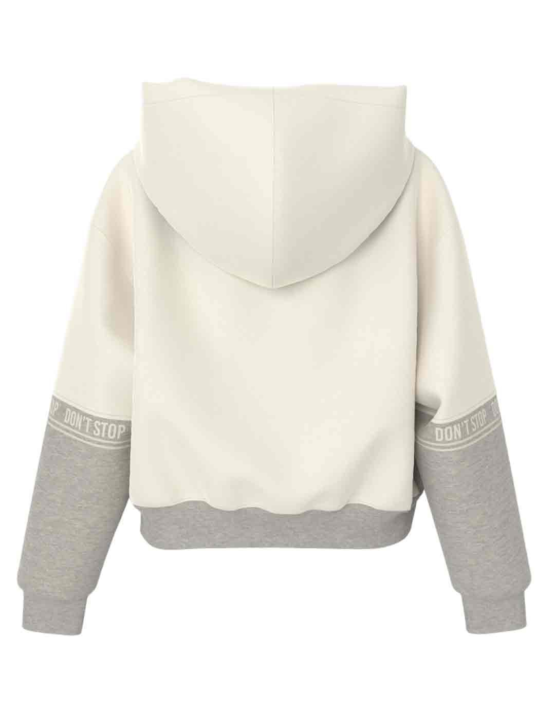 Παιδικό Φούτερ Κορίτσι Γκρι-Λευκό Name It