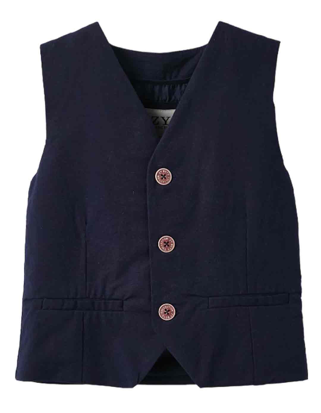 Παιδικό γιλέκο για αγόρι, μπλε, Slim Fit, 65% βαμβάκι, 35% πολυεστέρας. Παιδικό γιλέκο για αγόρι, μπλε, Slim Fit, 65% βαμβάκι, 35% πολυεστέρας.