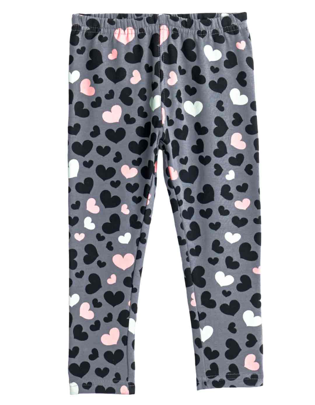 Παιδικό κολάν για κορίτσι, γκρι, Regular Fit, 95% βαμβάκι-5% ελαστίνη.