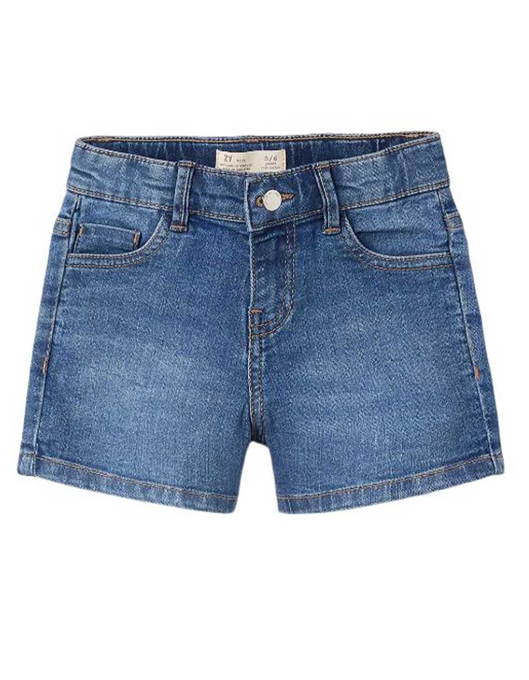 Παιδικό κοντό τζιν σορτς για κορίτσι slim fit ZIPPY.