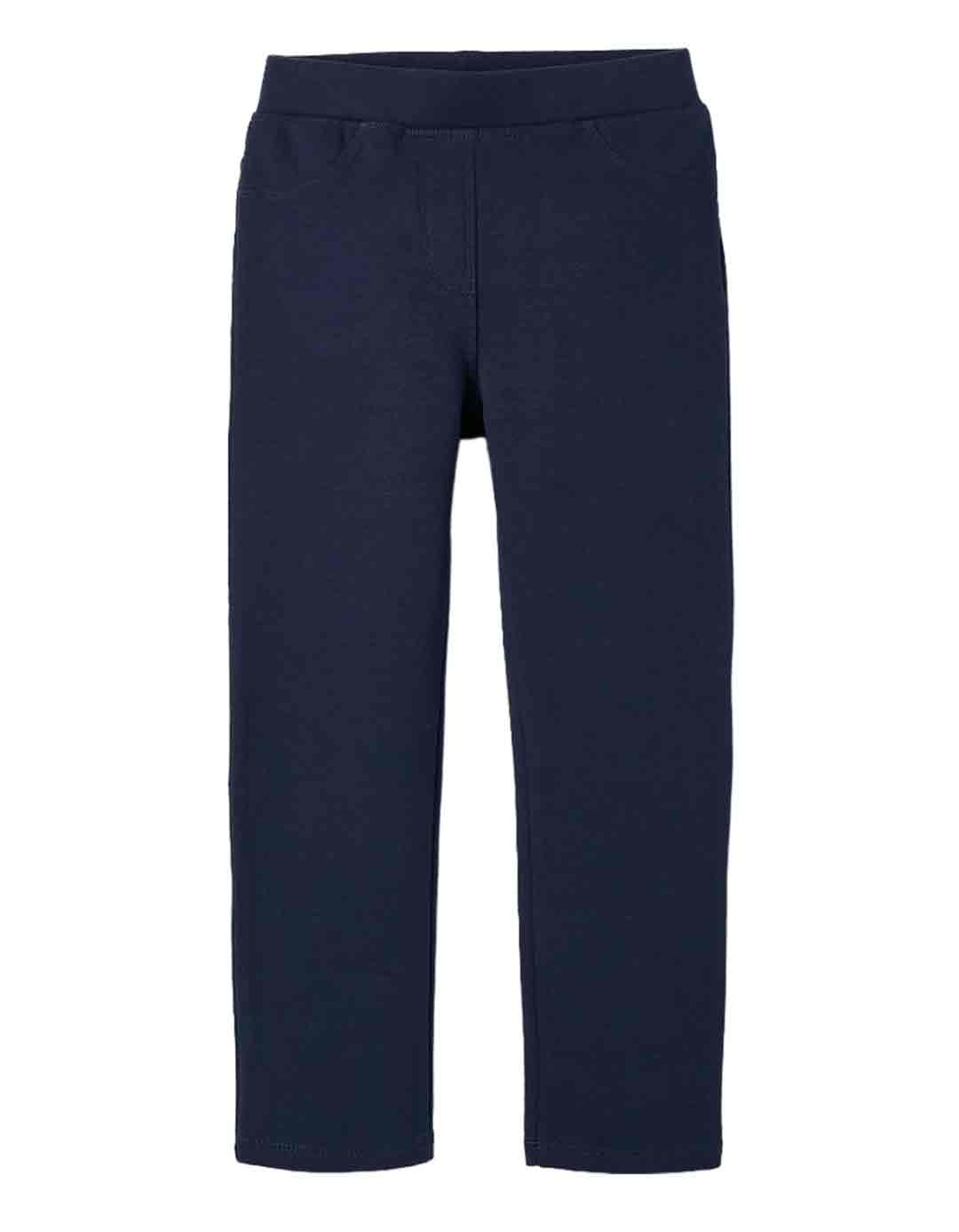 Παιδικό κολάν για κορίτσι, μπλε, slim fit,95% βαμβάκι-5% ελαστίνη.