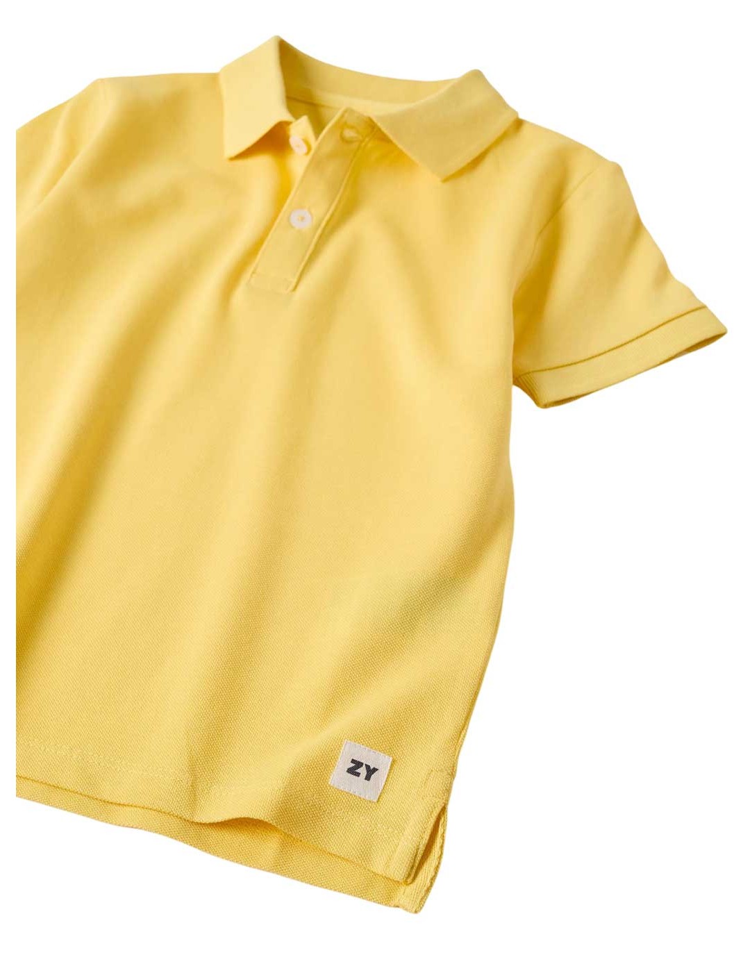 Παιδική Πόλο Μπλούζα Κίτρινη για αγόρι ZIPPY. Slim fit.