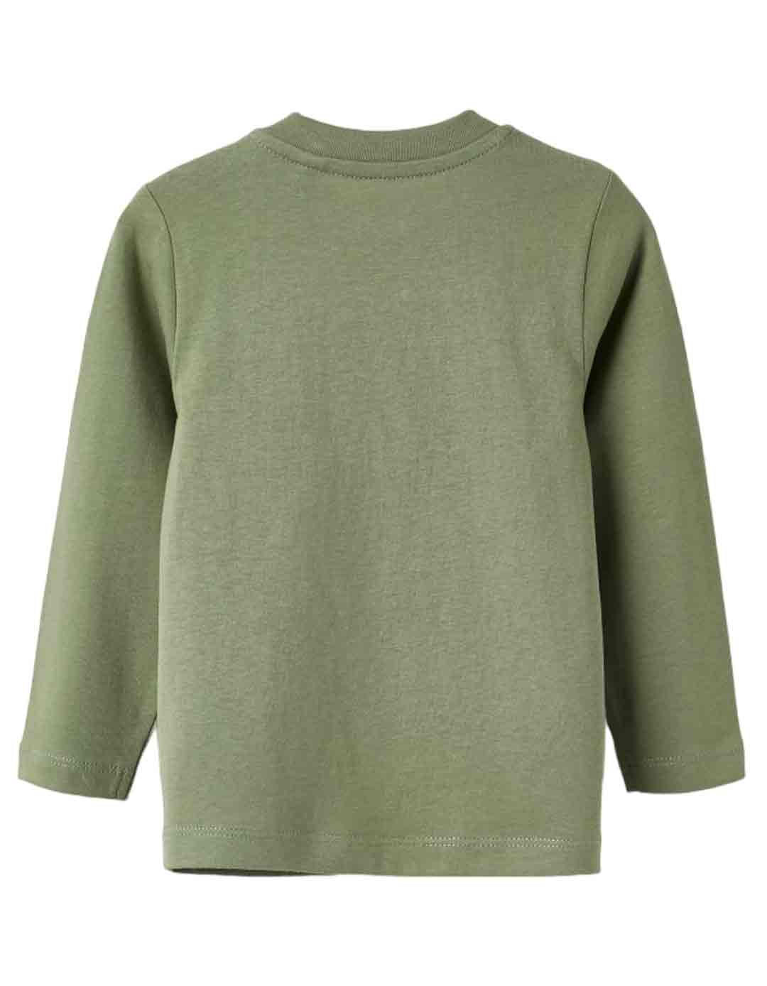 Βρεφική μπλούζα Zippy με ελέφαντα σε χακί χρώμα