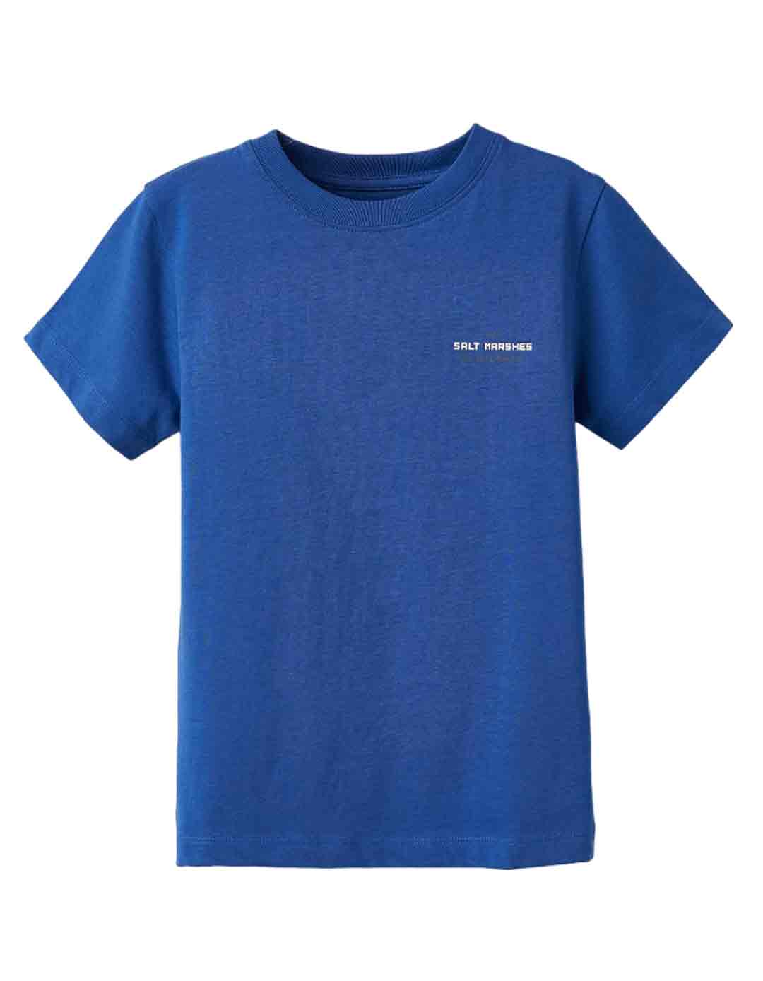 Παιδική κοντομάνική μπλούζα για αγόρι, slim fit, μπλε, 100% βαμβάκι. Παιδική κοντομάνική μπλούζα για αγόρι, slim fit, μπλε, 100% βαμβάκι.