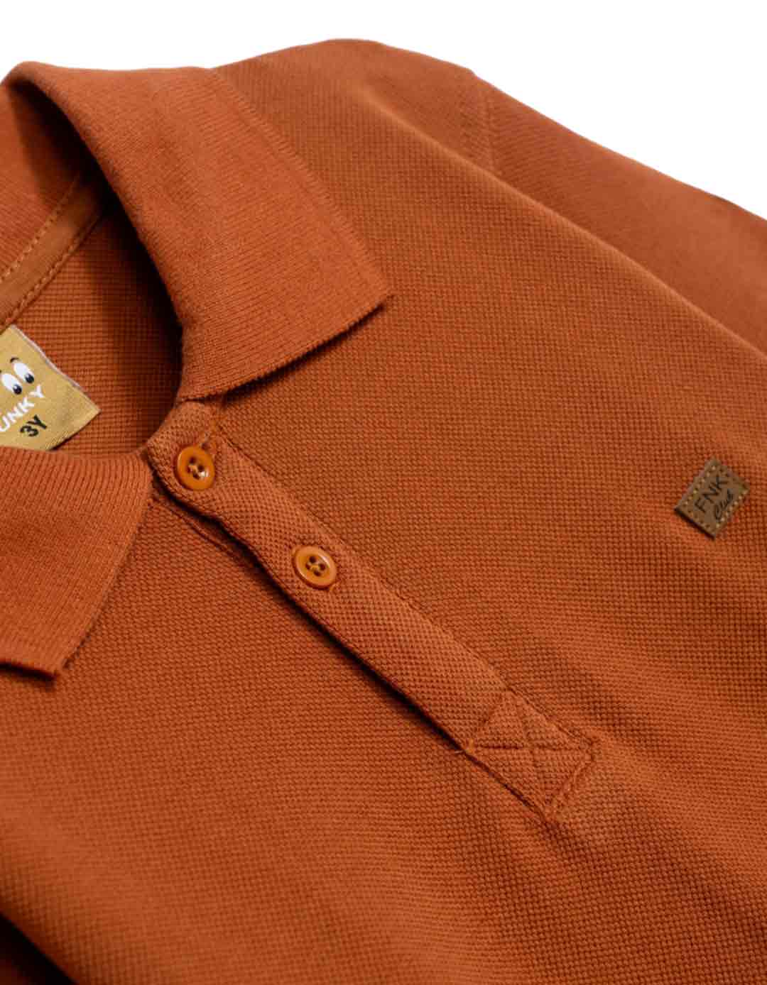 Παιδικό μακρυμάνικο πόλο ταμπά FUNKY Kids Παιδικό ταμπά μακρυμάνικο πόλο μπλουζάκι FUNKY Kids