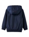  Παιδικό αντιανεμικό μπουφάν με  αφαιρούμενη κουκούλα για αγόρι, μπλε, Slim Fit, 100% πολυεστέρας.