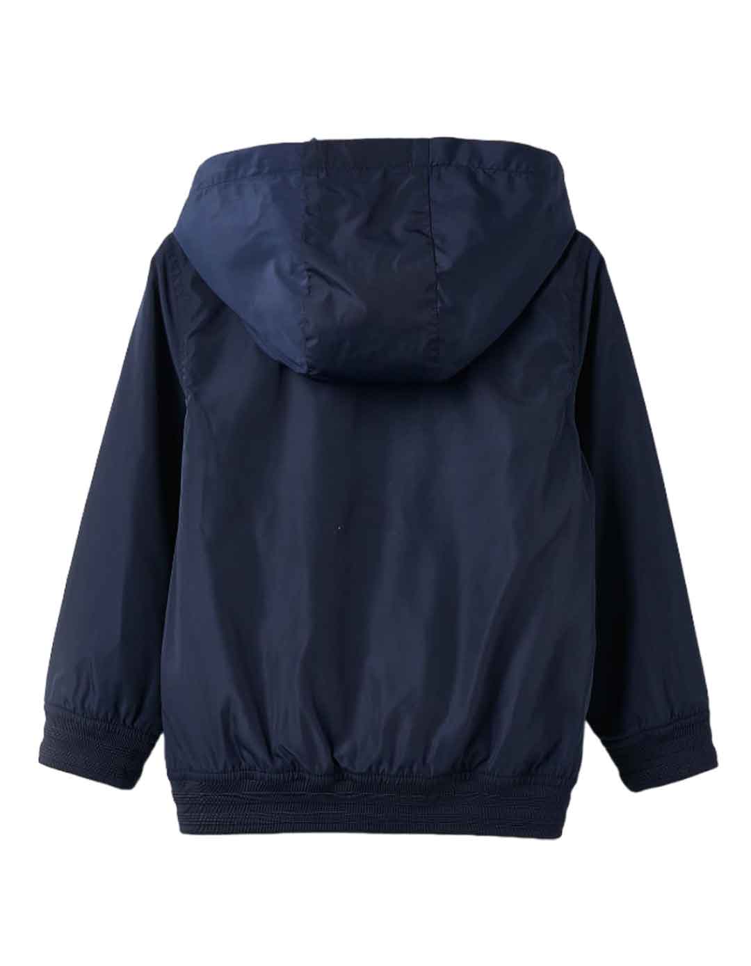  Παιδικό αντιανεμικό μπουφάν με  αφαιρούμενη κουκούλα για αγόρι, μπλε, Slim Fit, 100% πολυεστέρας.