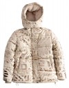Παιδικό μπουφάν κορίτσι μπεζ χειμώνας 6-16 ετών