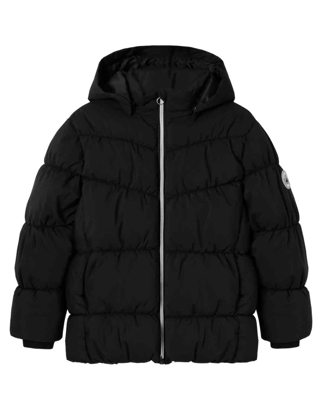 Μπουφάν Name it για κορίτσι, μαύρο, Regular Fit, 100% πολυεστέρας.