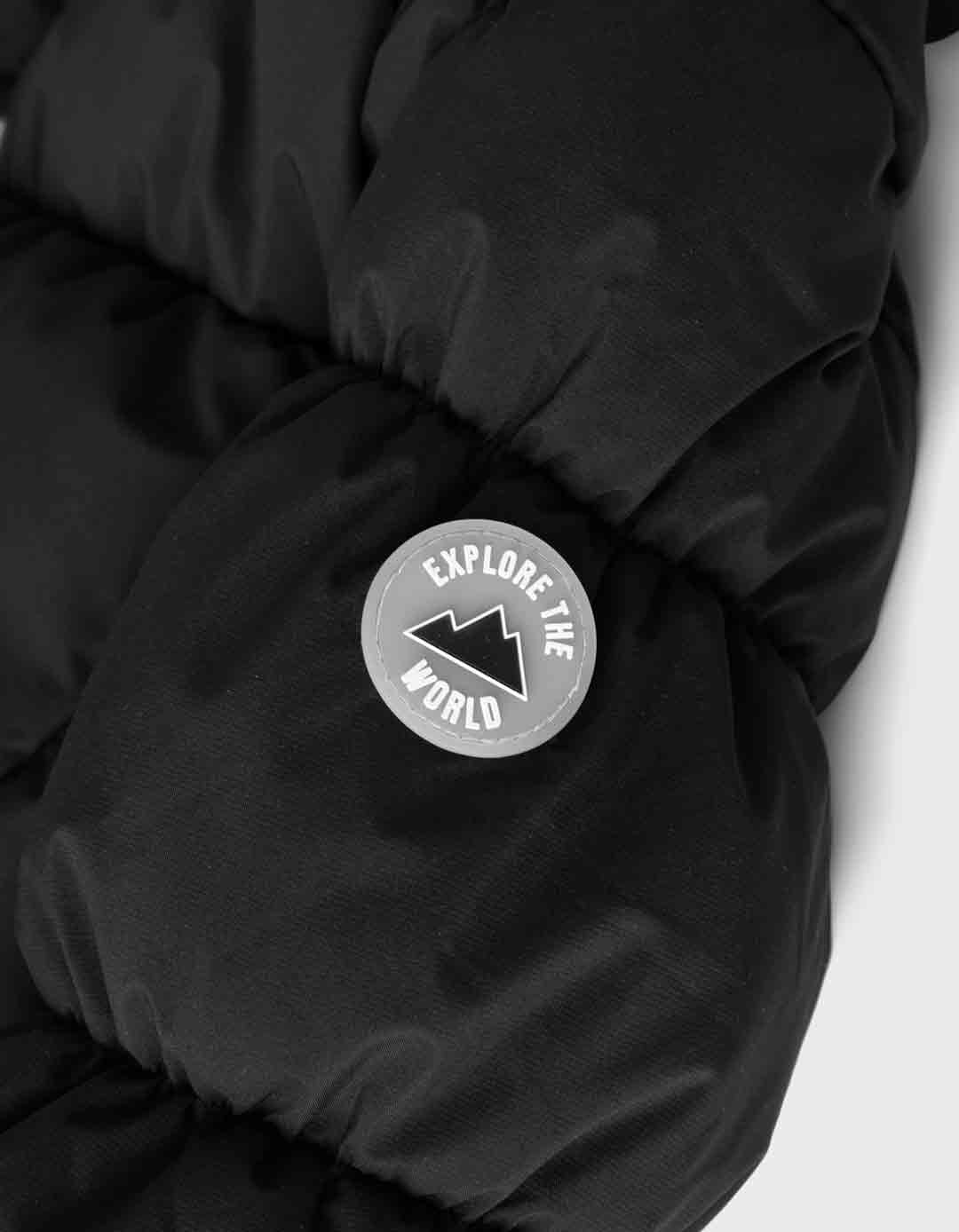 Μπουφάν κορίτσι για χειμώνα 8-14 ετών Name It Παιδικό μπουφάν κορίτσι μαύρο Name It 8-14 ετών