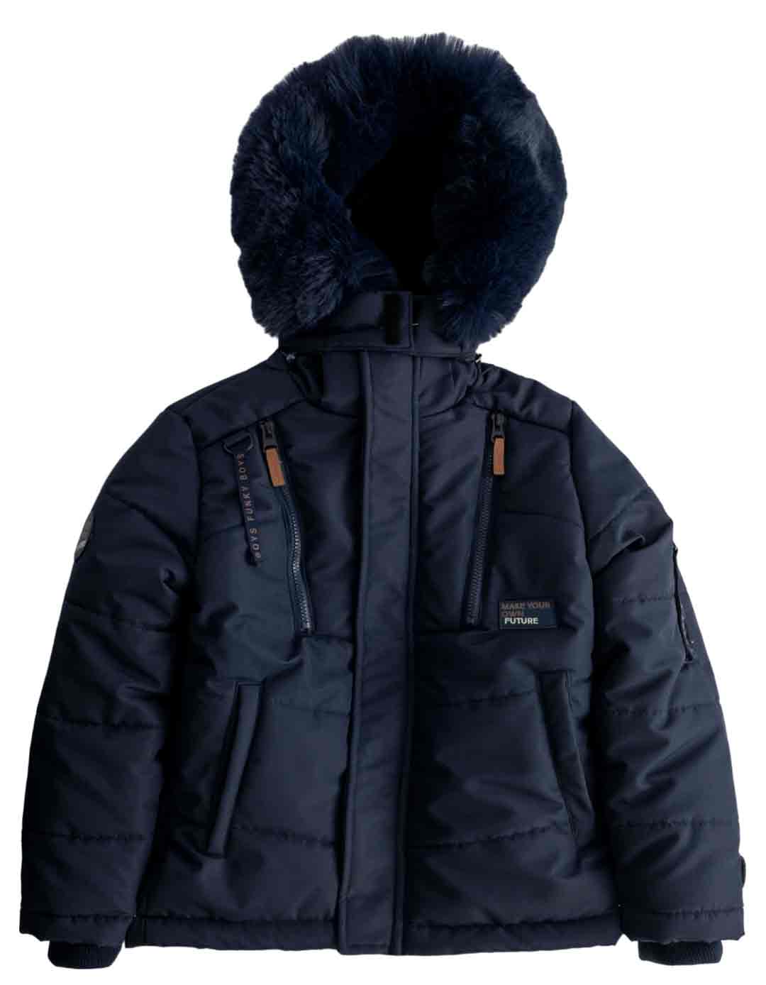 Παιδικό μπουφάν parka για αγόρι, μπλε, Regular Fit, 100% πολυεστέρας. Παιδικό μπουφάν parka για αγόρι, μπλε, Regular Fit, 100% πολυεστέρας.