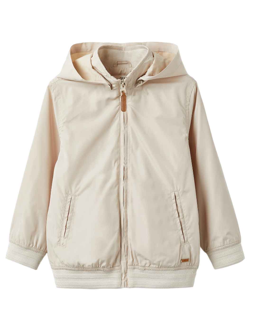 Παιδικό αντιανεμικό μπουφάν με  αφαιρούμενη κουκούλα για αγόρι, μπεζ, Slim Fit, 100% πολυεστέρας.  Παιδικό αντιανεμικό μπουφάν με  αφαιρούμενη κουκούλα για αγόρι, μπεζ, Slim Fit, 100% πολυεστέρας.