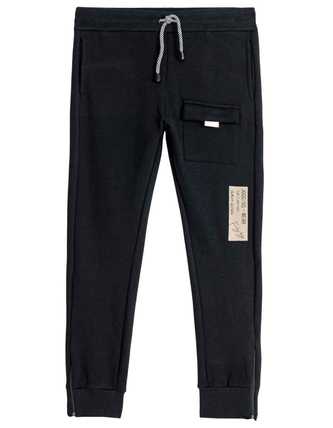 Παντελόνι φόρμας φούτερ για αγόρι, μα΄υρο, Regular Fit, 50% βαμβάκι,50% πολυεστέρας. Παντελόνι φόρμας φούτερ για αγόρι, μα΄υρο, Regular Fit, 50% βαμβάκι,50% πολυεστέρας.