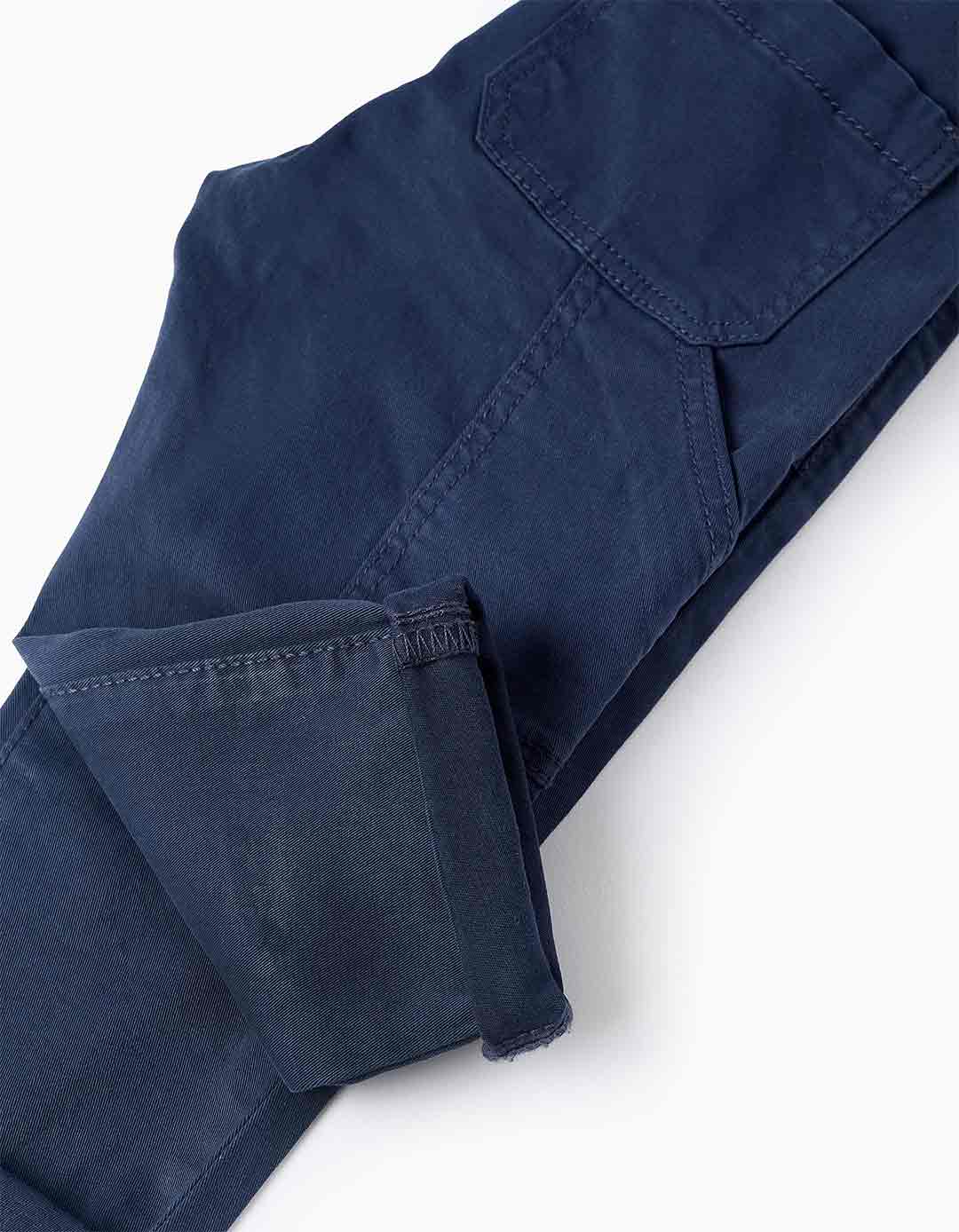 Παιδικό παντελόνι αγόρι μπλε με κορδόνι Zippy