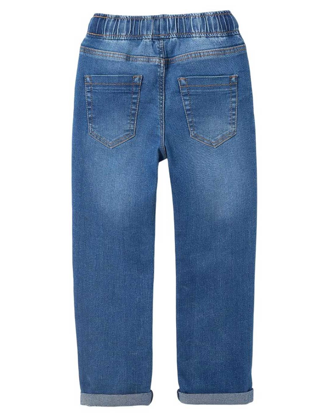 Άνετο παιδικό τζιν παντελόνι με λάστιχο και κορδόνι. Slim fit. Άνετο παιδικό τζιν παντελόνι με λάστιχο και κορδόνι. Slim fit.