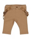Παιδικό παντελόνι για βρεφικό αγόρι με τιράντες, ταμπά, Regular Fit, 74% cotton, 24% pol, 2% elas.
