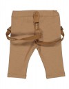 Παιδικό παντελόνι για βρεφικό αγόρι με τιράντες, ταμπά, Regular Fit, 74% cotton, 24% pol, 2% elas.