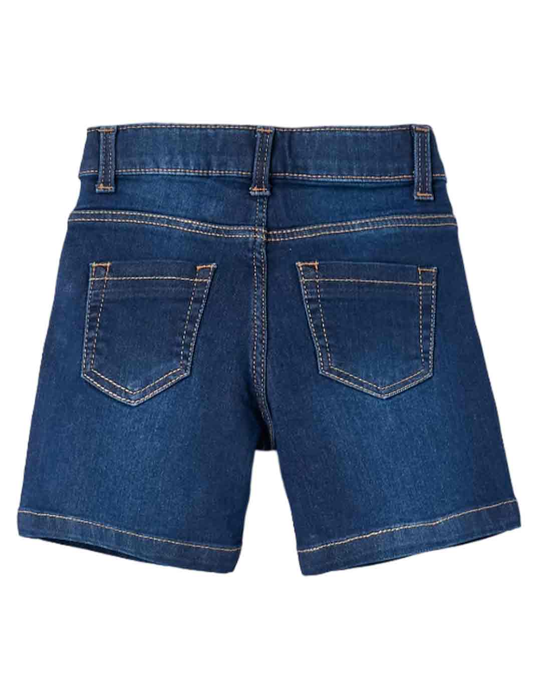 Παιδική τζιν βερμούδα για αγόρι, μπλε, Slim Fit, 82% βαμβάκι, 17% πολυεστέρας, 1% ελαστάνη.