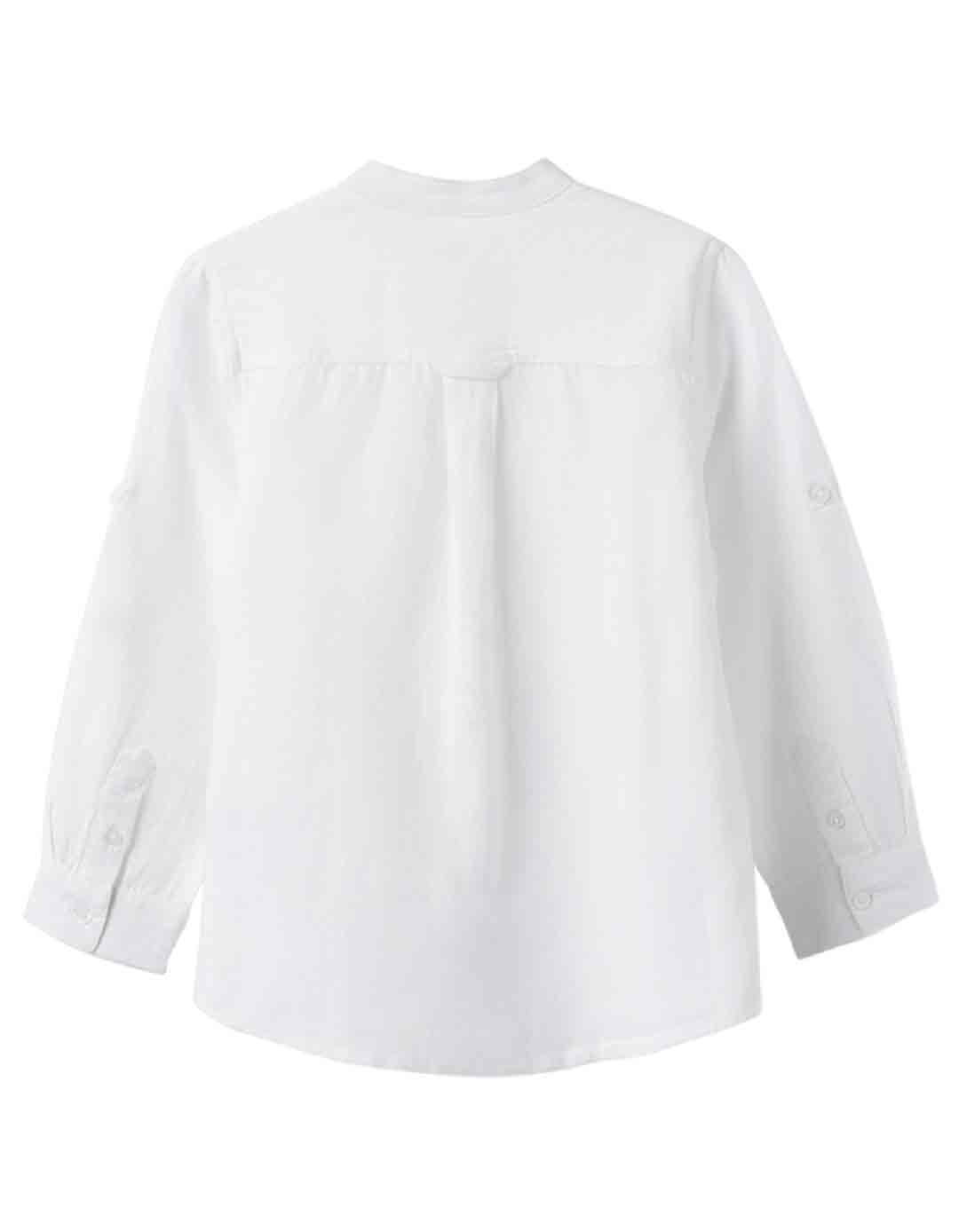 Παιδικό πουκάμισο λευκό Zippy με λινό