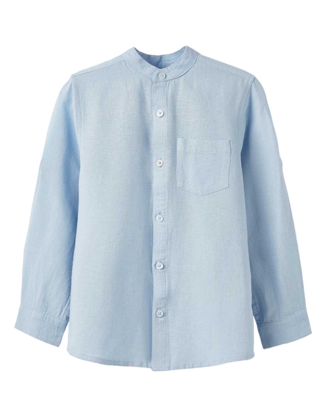 Παιδικό μακρυμάνικο λινό πουκάμισο για αγόρι, γαλάζιο, Slim Fit, 50% βισκόζη, 41% βαμβάκι, 9% λινό. Παιδικό μακρυμάνικο λινό πουκάμισο για αγόρι, γαλάζιο, Slim Fit, 50% βισκόζη, 41% βαμβάκι, 9% λινό.