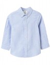 Μπλε ριγέ πουκάμισο μακρυμ΄σνικο για αγόρια, 100% βαμβάκι,slim fit.