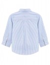 Μπλε ριγέ πουκάμισο μακρυμ΄σνικο για αγόρια, 100% βαμβάκι,slim fit.