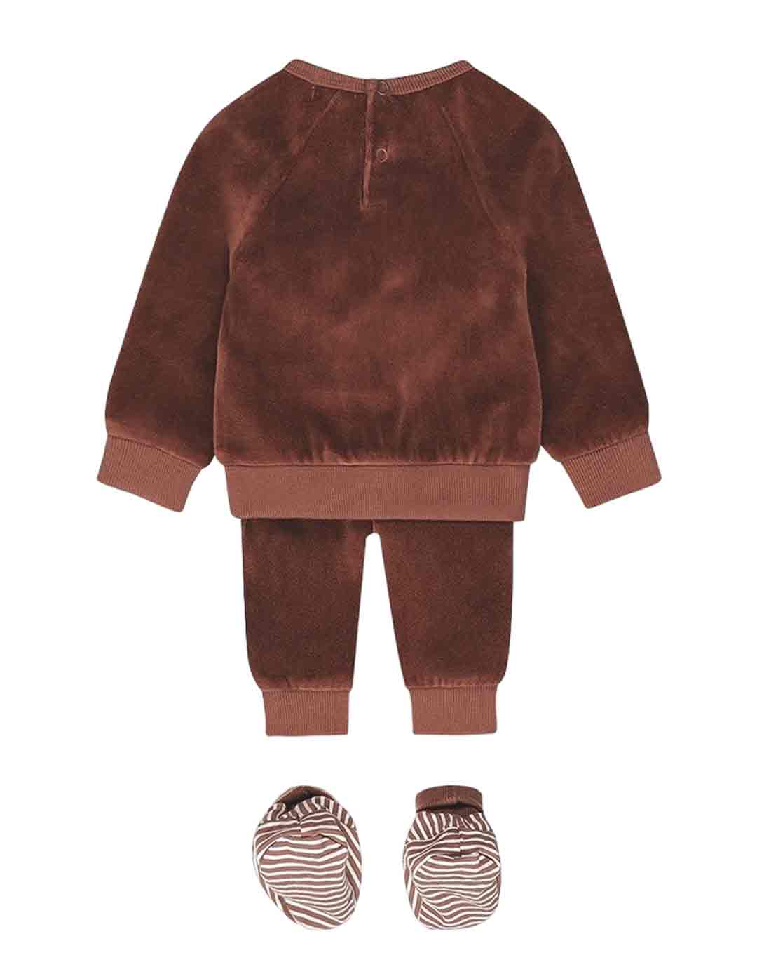 Βρεφικό σετ αγόρι καφέ Dirkje