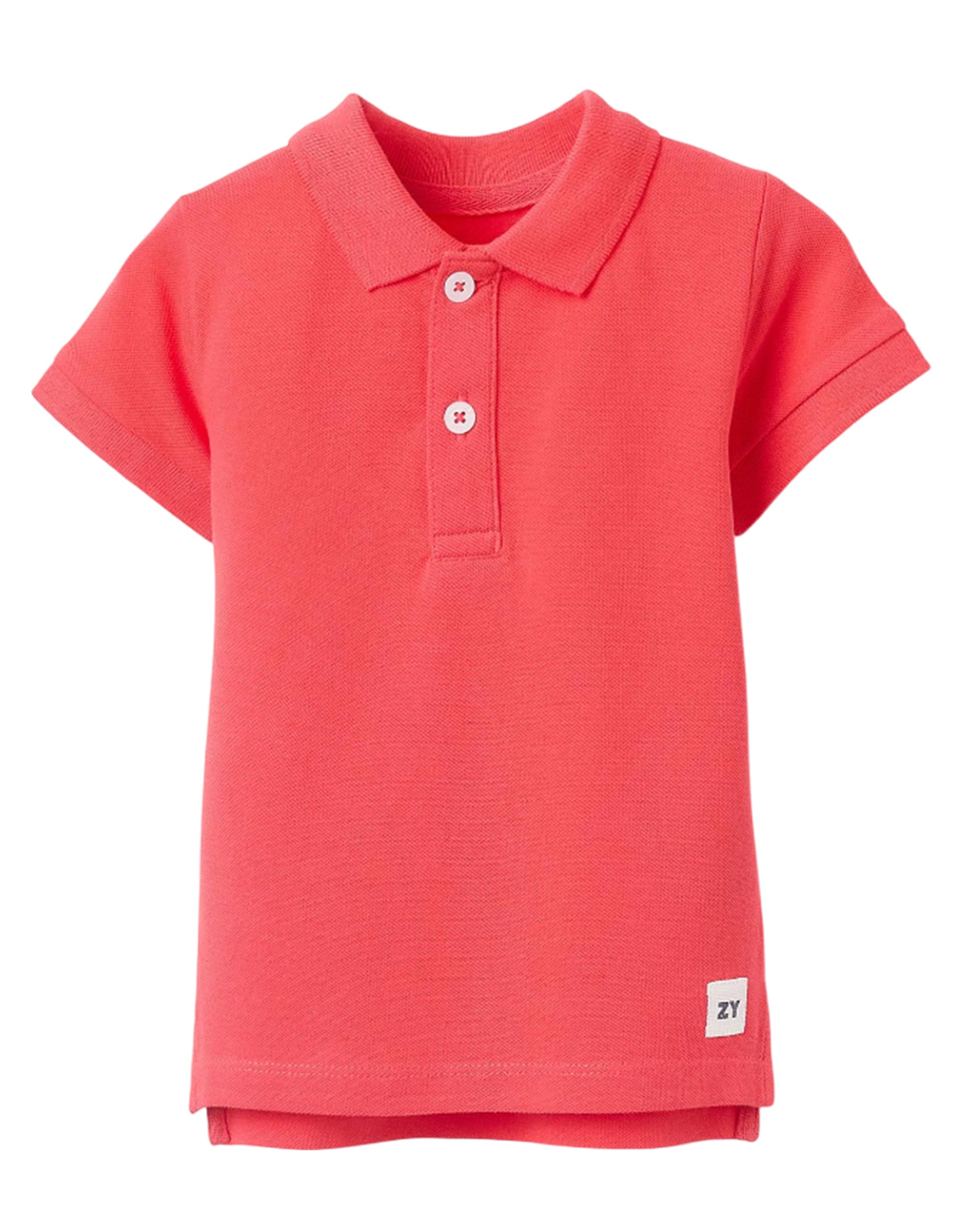 Παιδικό πόλο για αγόρι, κόκκινο, slim Fit, 100% βαμβάκι.