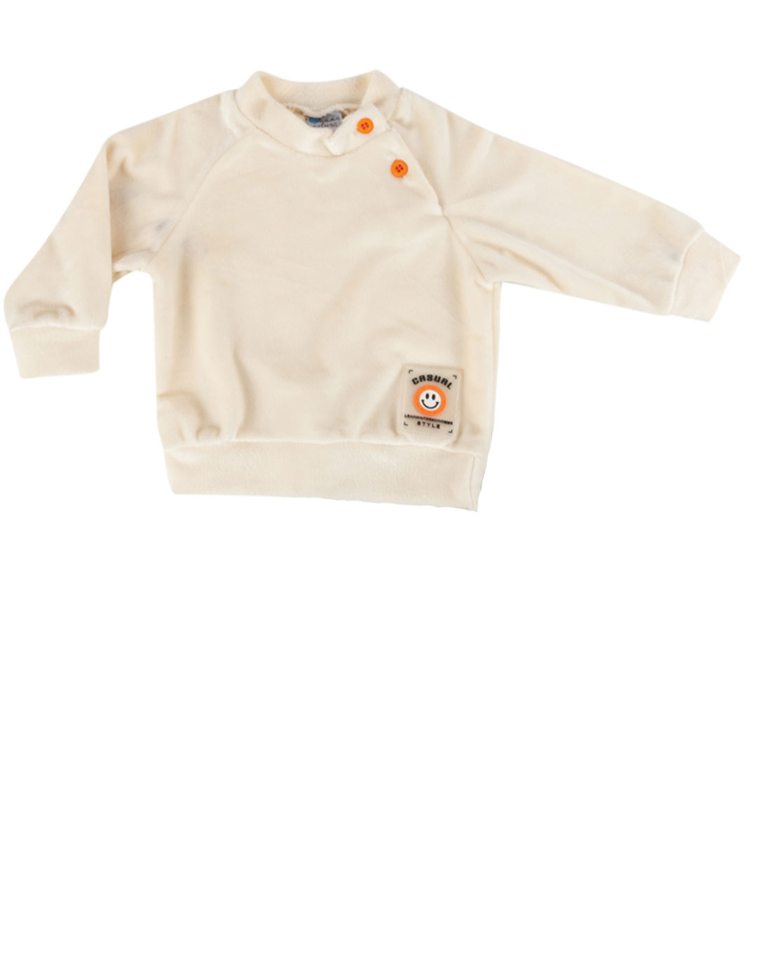 Παιδικό σετ βελουτέ για αγόρι, εκρού, Regular Fit, 100% βαμβάκι. Παιδικό σετ βελουτέ για αγόρι, εκρού, Regular Fit, 100% βαμβάκι.