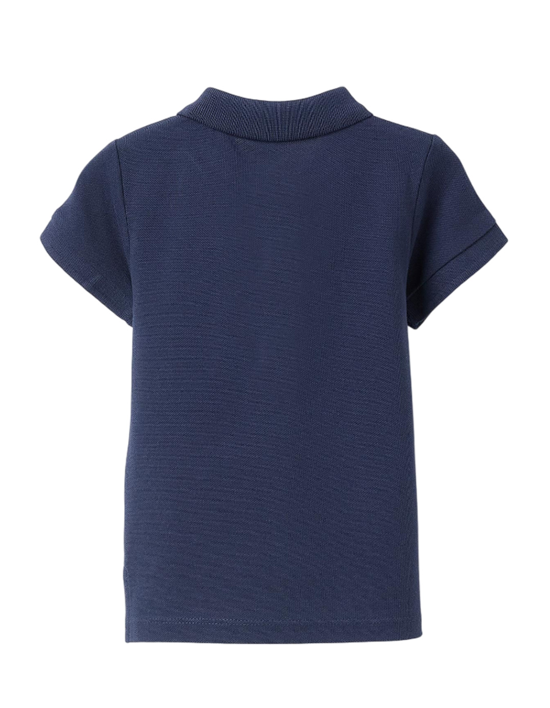 Παιδικό πόλο για αγόρι, μπλε, slim Fit, 100% βαμβάκι.