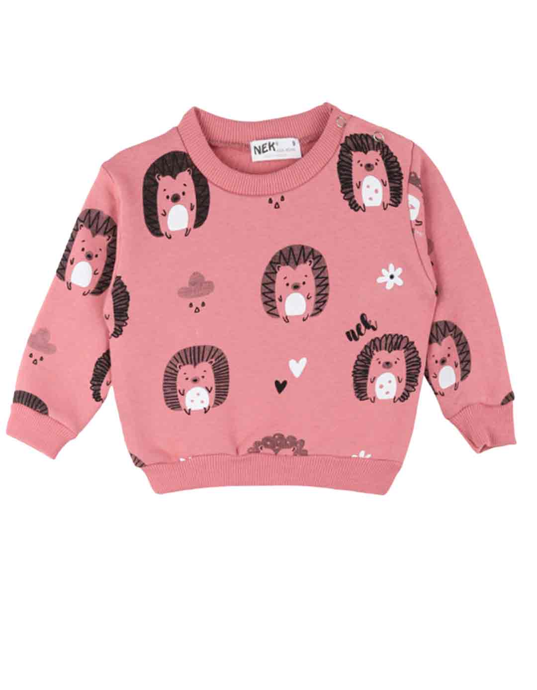 Παιδικό σετ φόρμα για κορίτσι σάπιο μήλο, Regular Fit, 80% βαμβάκι, 20% πολυεστέρας.