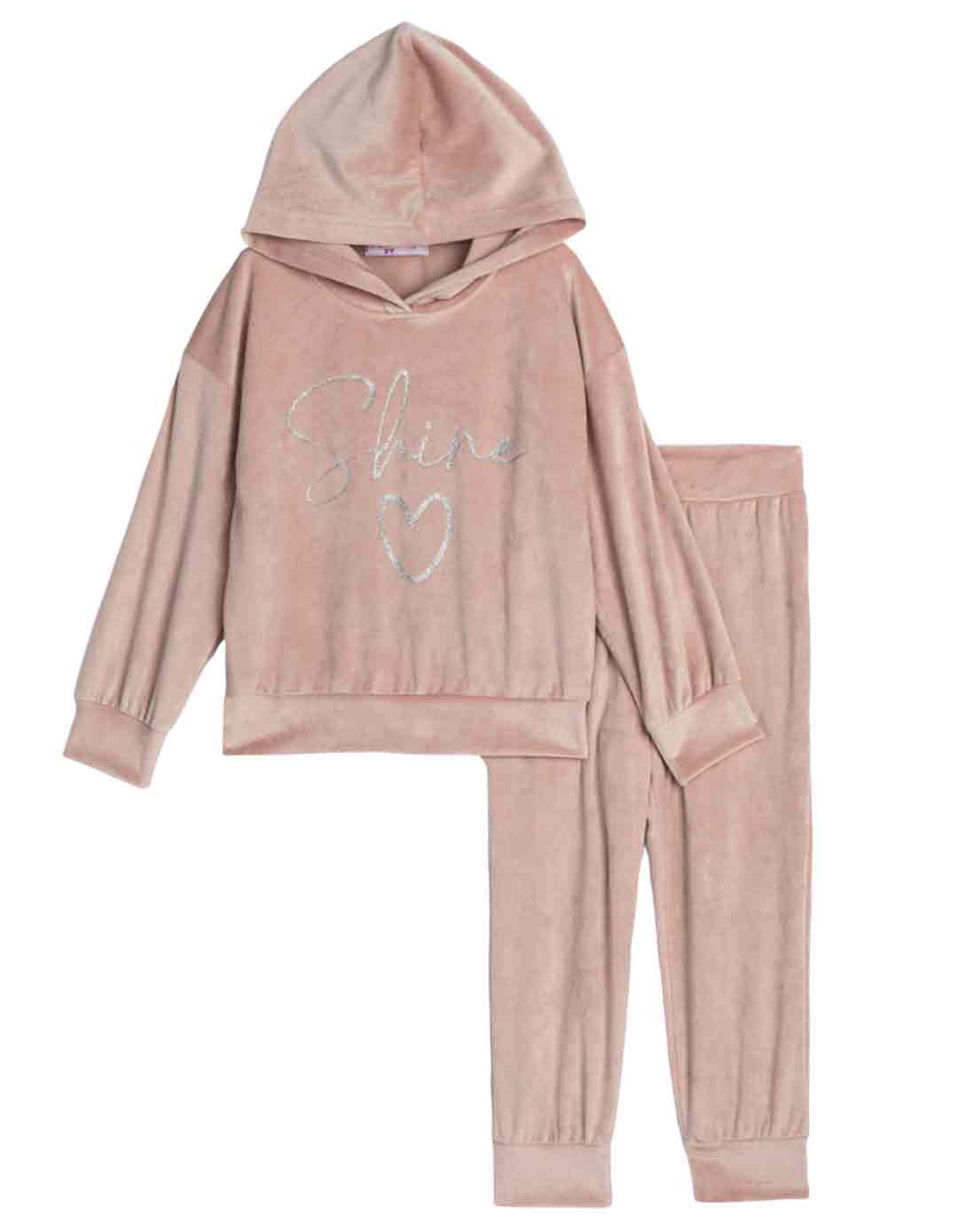 Παιδικό σετ για κορίτσι βελουτέ με κουκούλα ,ροζ , Regular Fit, 96% πολυεστέρας,4% ελαστίνη. Παιδικό σετ για κορίτσι βελουτέ με κουκούλα ,ροζ , Regular Fit, 96% πολυεστέρας,4% ελαστίνη.