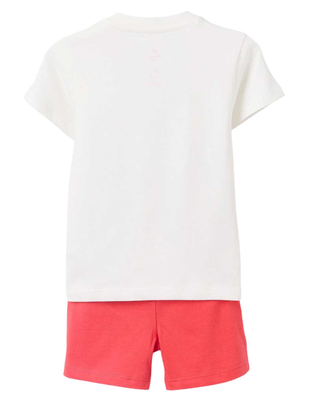 Παιδικό σετ για αγόρι με μπλούζα και σορτς, λευκό-κόκκινο, Slim Fit, 100% βαμβάκι.