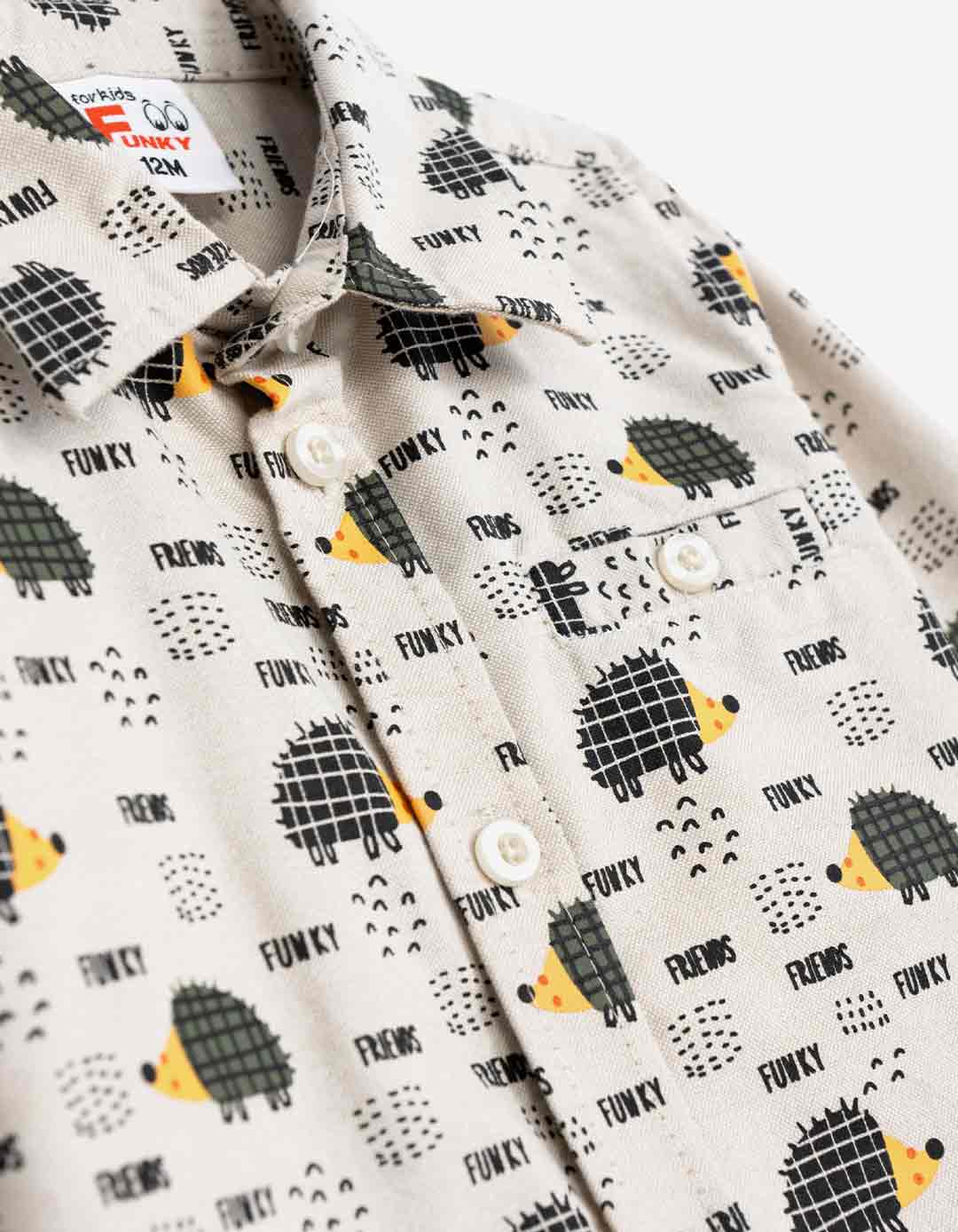 Βρεφικό σετ αγόρι FUNKY με πουκάμισο και παντελόνι 9-24 μηνών