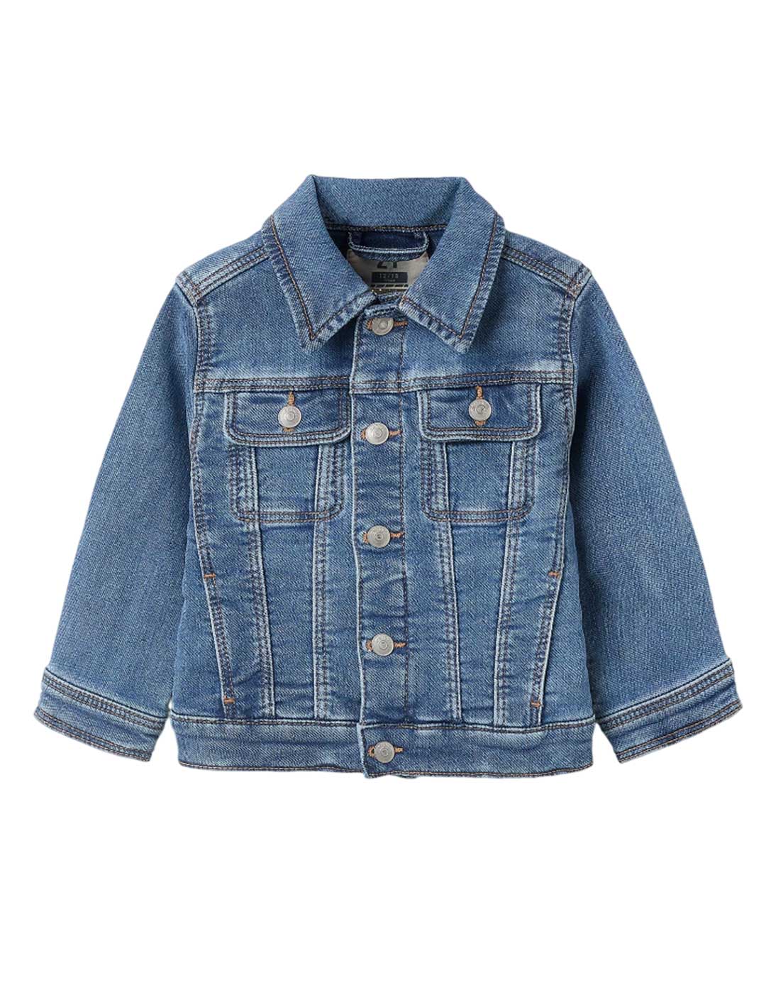 Παιδικό τζιν μπουφάν για αγόρι, μπλε, Regular Fit, 100% βαμβάκι.