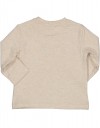 Παιδική μπλούζα κοντομάνικη για αγόρι, μπεζ με κέντημα  ''happy'',Regular Fit, 100% cotton.