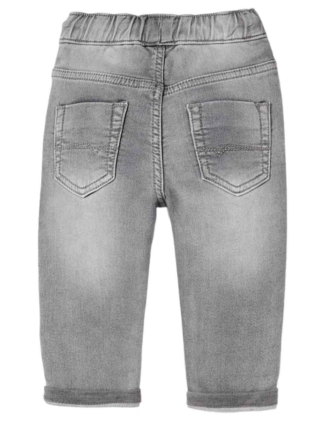 Παιδικό παντελόνι τζιν για αγόρι, γκρι, Slim Fit, 82% βαμβάκι, 17% πολυεστέρας, 1% ελαστάνη.