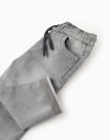 Παιδικό παντελόνι τζιν για αγόρι, γκρι, Slim Fit, 82% βαμβάκι, 17% πολυεστέρας, 1% ελαστάνη.