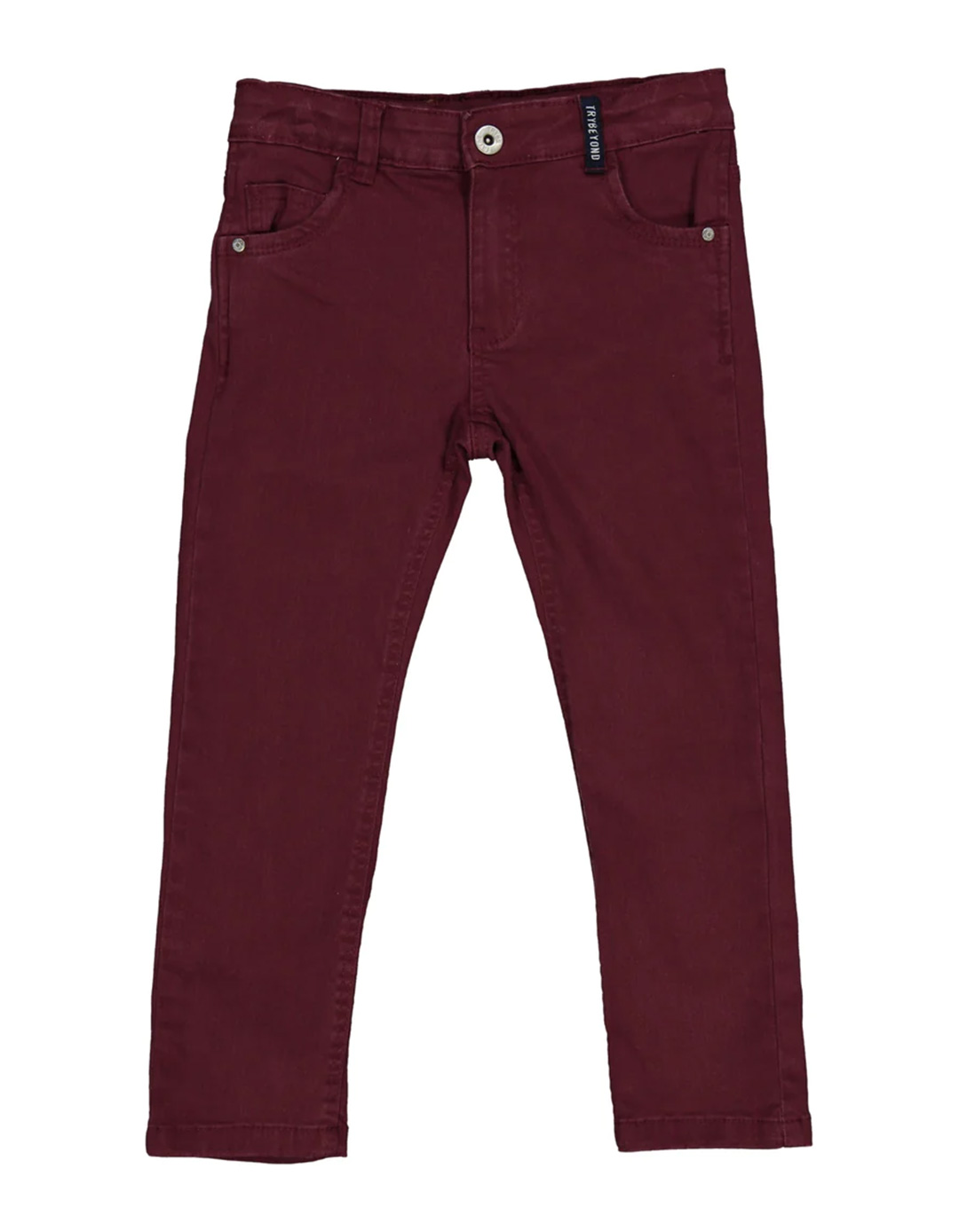 Παντελόνι για αγόρι, μπορντό, Regular Fit, 98% βαμβάκι, 2% ελαστάνη. Παντελόνι για αγόρι, μπορντό, Regular Fit, 98% βαμβάκι, 2% ελαστάνη.