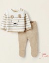 Πλεκτή μπλούζα και παντελόνι για νεογέννητο αγόρι, εκρού-μπεζ, Slim Fit, 50% βισκόζη, 30% πολυεστέρας, 20% πολυαμίδι. Πλεκτή μπλούζα και παντελόνι για νεογέννητο αγόρι, εκρού-μπεζ, Slim Fit, 50% βισκόζη, 30% πολυεστέρας, 20% πολυαμίδι.