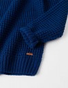 Μπλούζα πλεκτή για αγόρι, μπλε, Slim Fit, 85% ακρυλικό, 15% μαλλί.