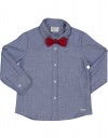 Πουκάμισο για αγόρι με παπιγίον, μπελ, Regular Fit, 100% βαμβάκι.