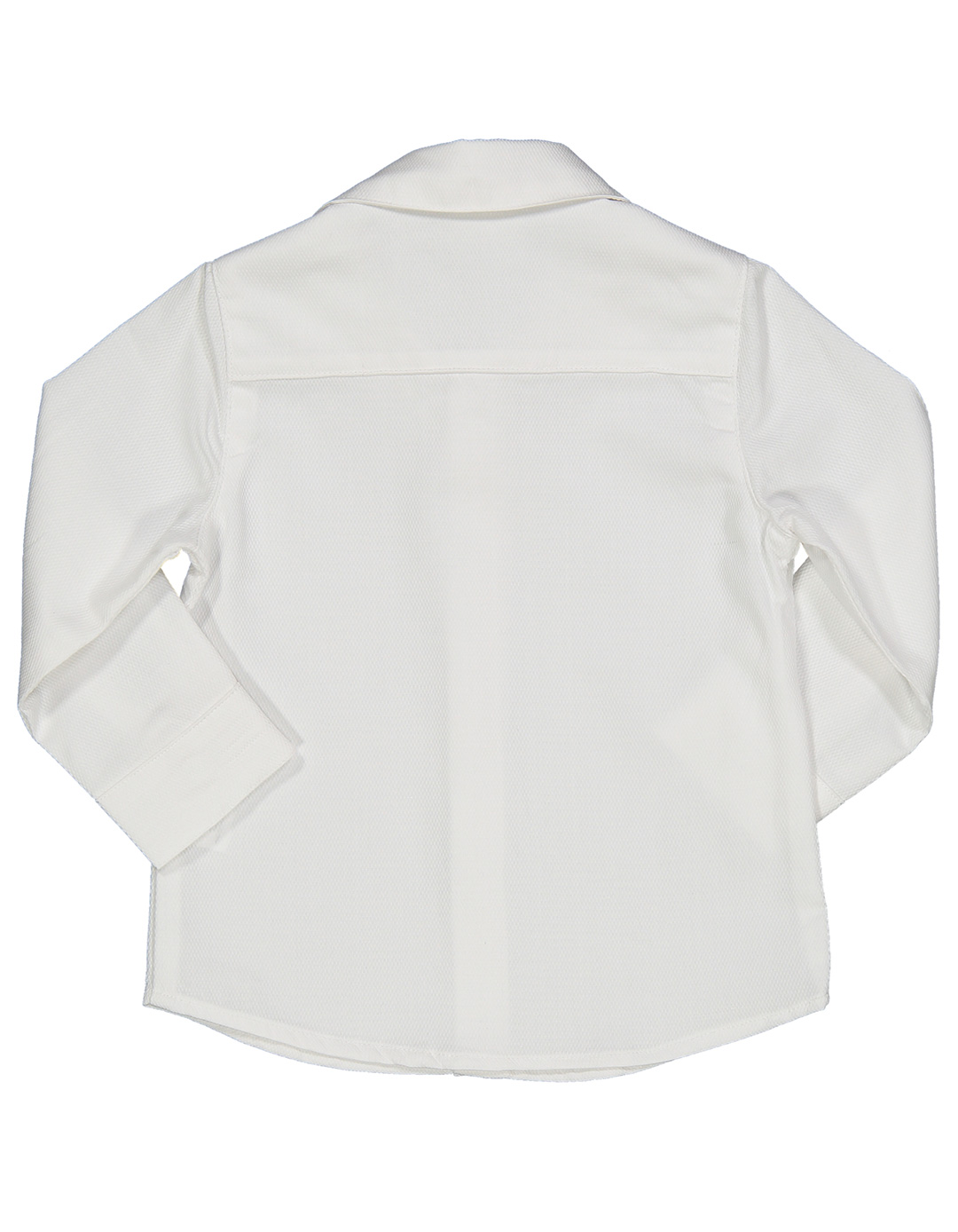 Πουκάμισο υφασμάτινο για αγόρι, λευκό, Regular Fit, 100% βαμβάκι.